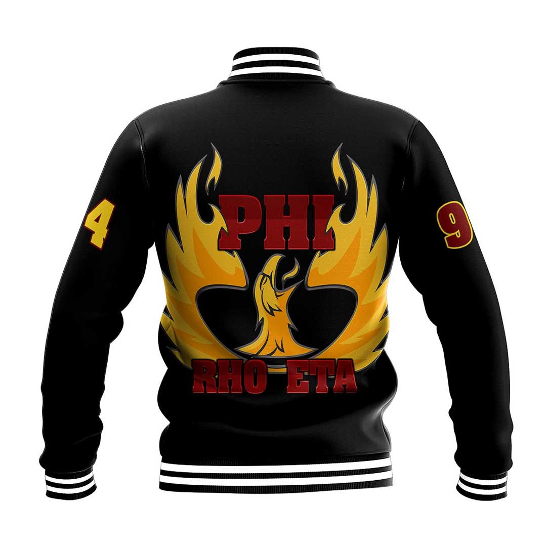 Phi Rho Eta Letters Fraternity Baseball Jacket