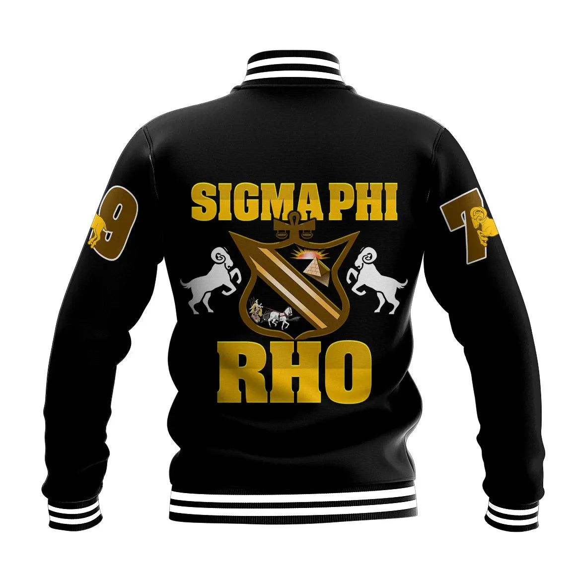 Sigma Phi Rho Letters Fraternity Baseball Jacket
