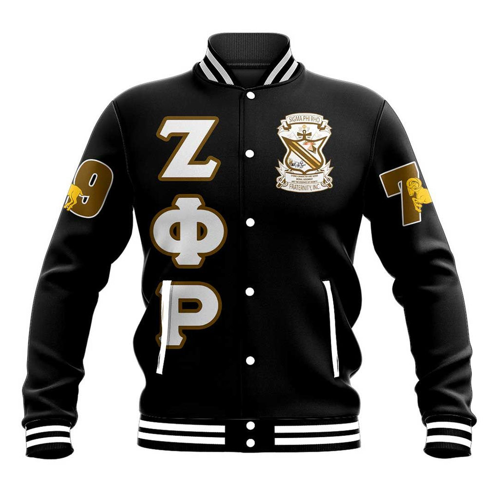 Sigma Phi Rho Letters Fraternity Baseball Jacket | Africazone.store