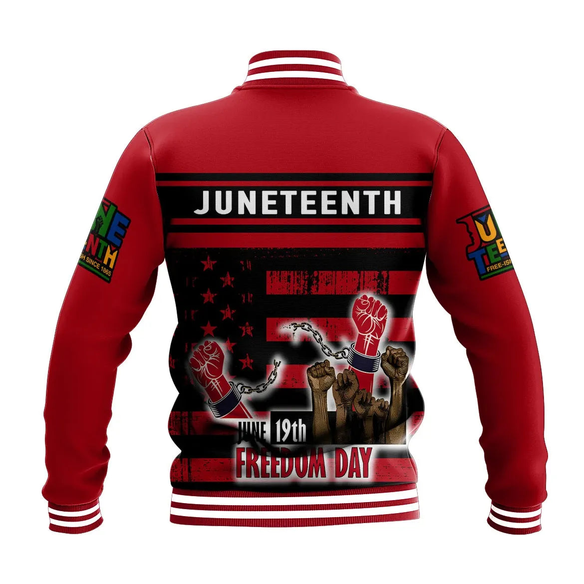 Personalised Juneteenth Since 1865 Baseball Jacket