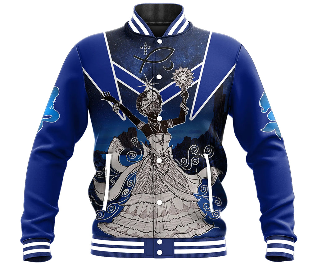 Bella Yemaya Orisha Baseball Jacket | Africazone.store