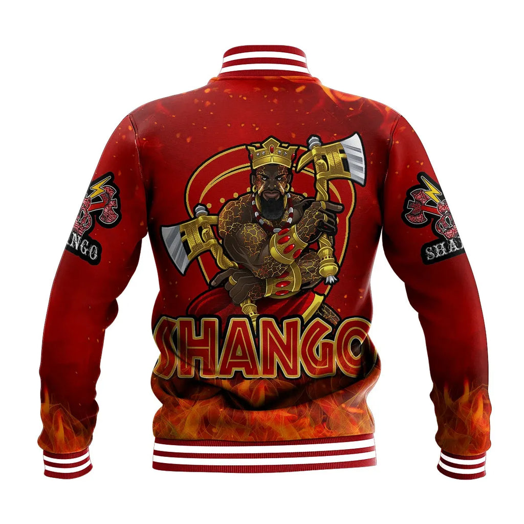 Fire Orisha Shango Baseball Jacket