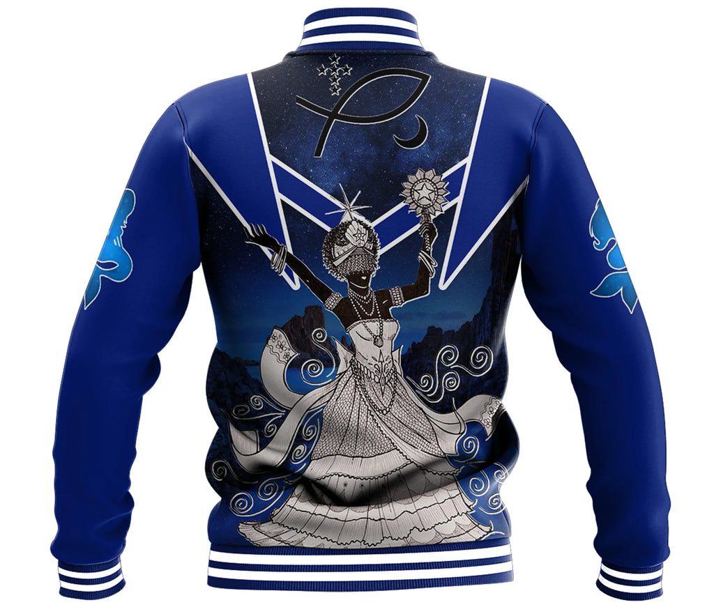 Bella Yemaya Orisha Baseball Jacket | Africazone.store
