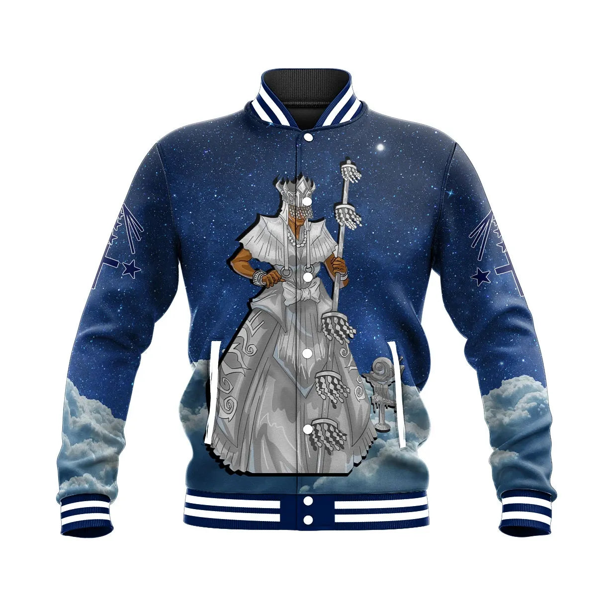 Yoruba Orisha Obatala Baseball Jacket | Africazone.store