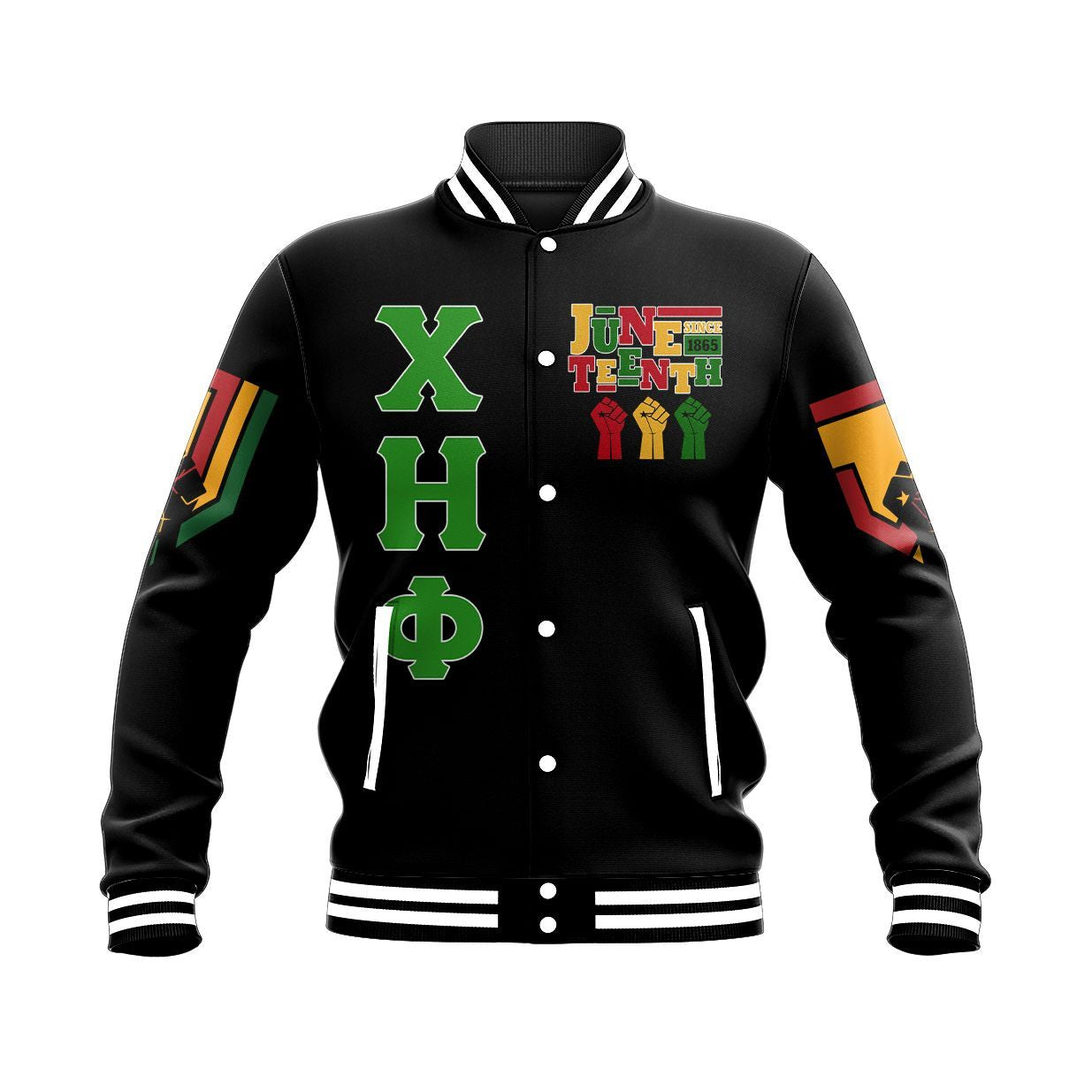 CEP Juneteenth Freedom Baseball Jacket | Africazone.store