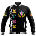 Africa Zone Jacket - Juneteenth Chi Gamma Xi Chi Pretty Girl Baseball Jacket