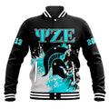 Africa Zone Jacket - Psi Zeta Epsilon Baseball Jacket - Spaint Style J8