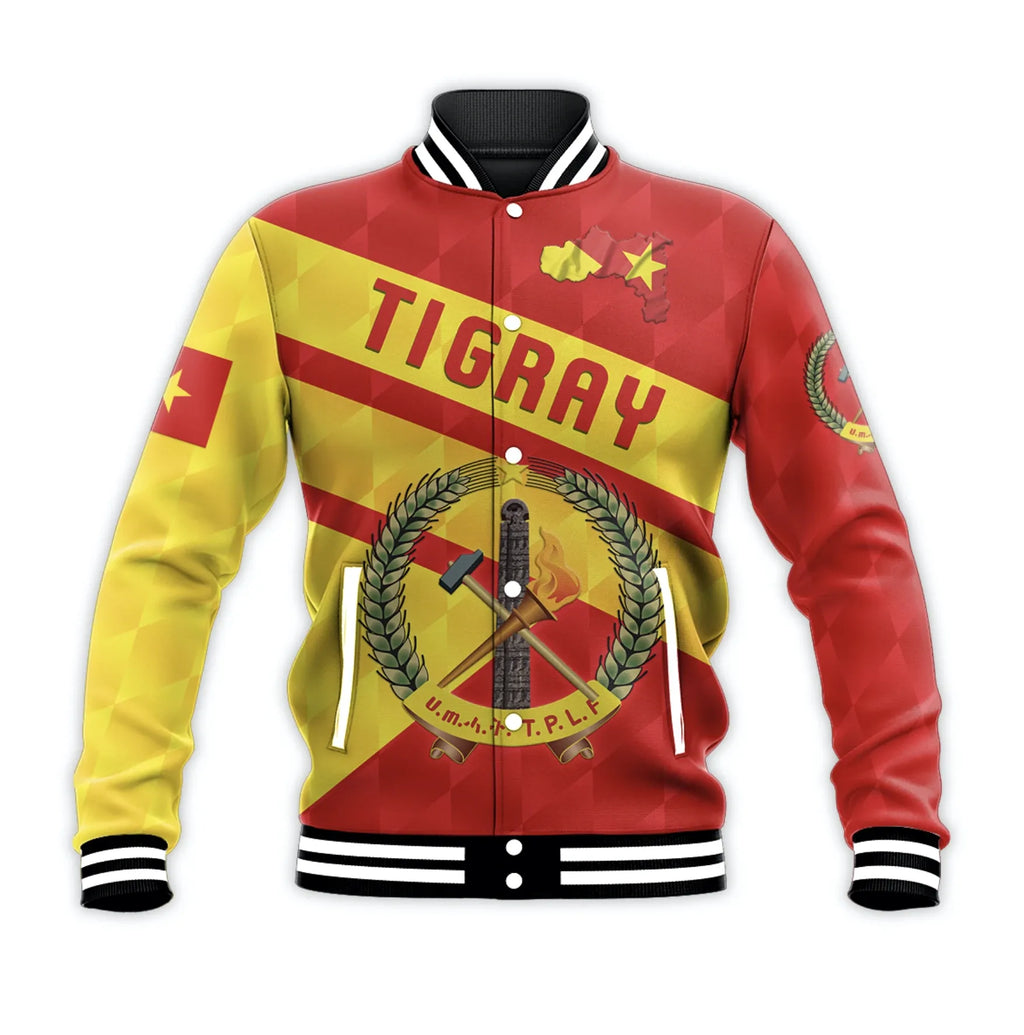 Africa Zone Jacket - Tigray Sporty Style Baseball Jacket J5