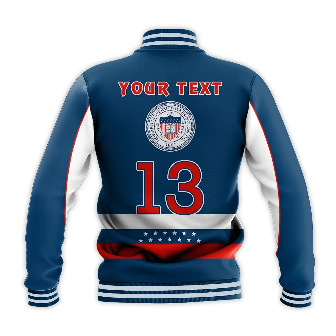Africa Zone Jacket - Personalised Howard University 154Th Anniversary Baseball Jacket J5