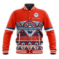 Personalised Howard Version Red Mix Pattern  Baseball Jacket