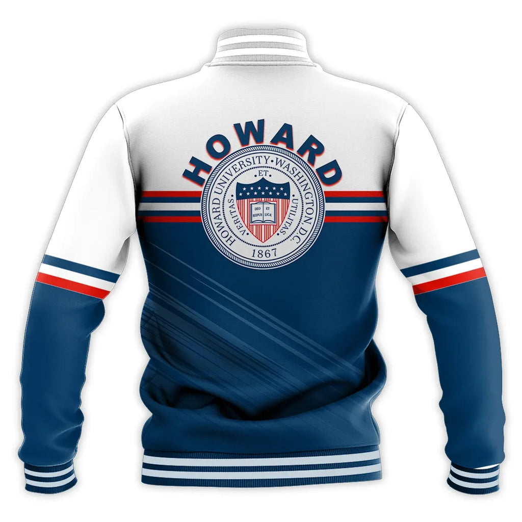 Africa Zone Jacket - Personalised Howard University Version Special Hu Baseball Jacket J5