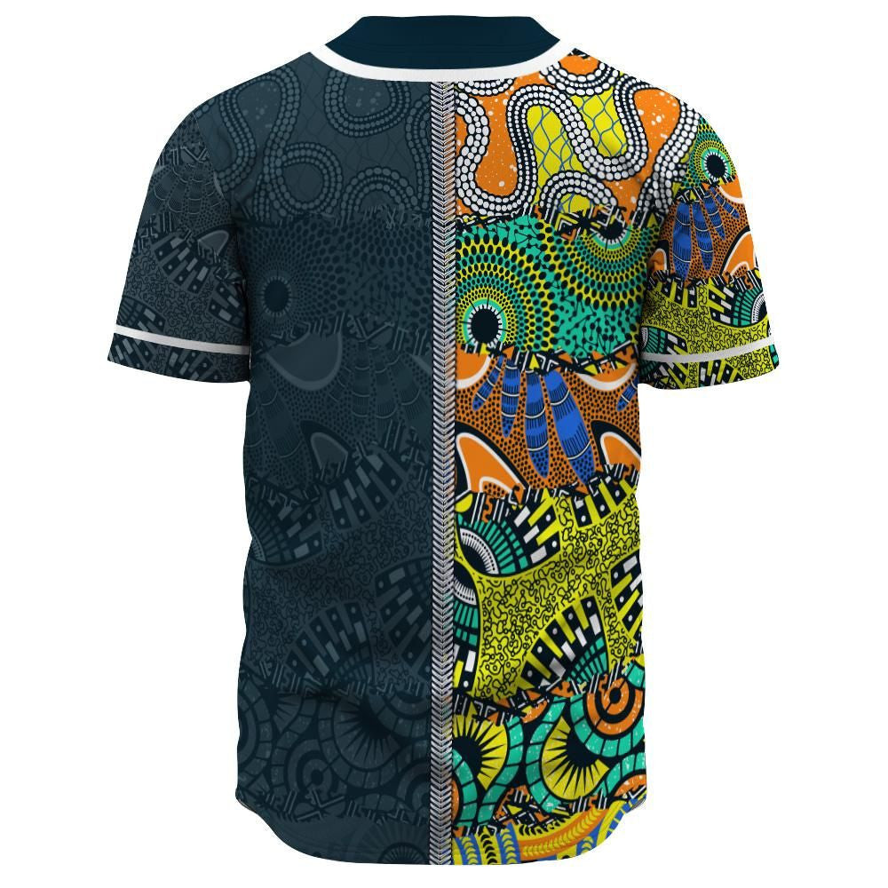 Africa Zone Baseball Jersey - Personalised African Pattern J5