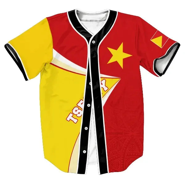 Africa Zone Baseball Jersey - Personalized Tigray Flag Strong Tattoo Africa Baseball Jersey J5