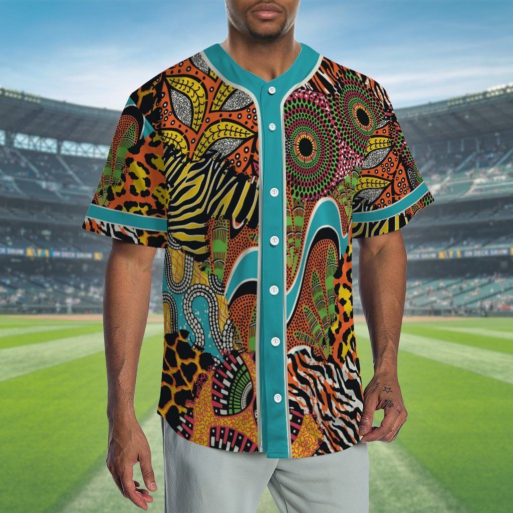 Africa Zone Baseball Jersey - Africa Summer J5