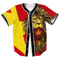 Amhara Flag Men Lion Baseball Jersey