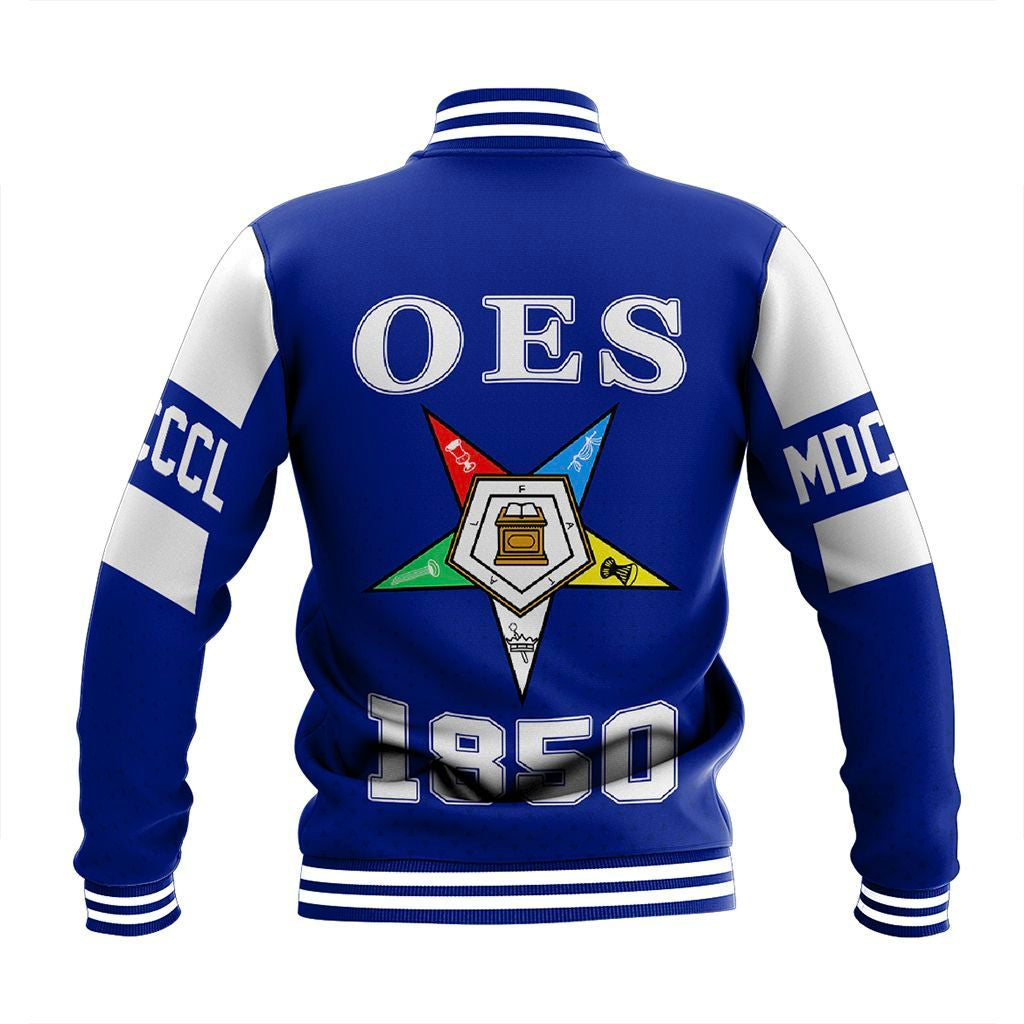 MCM Order of the Eastern Star Blue Baseball Jacket
