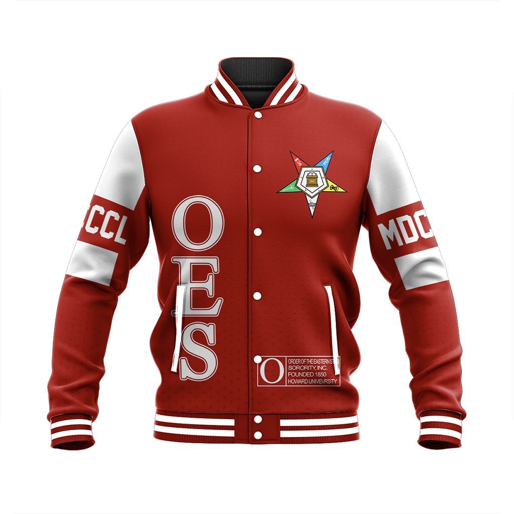 MCM Order of the Eastern Star Red Baseball Jacket | Africazone.store