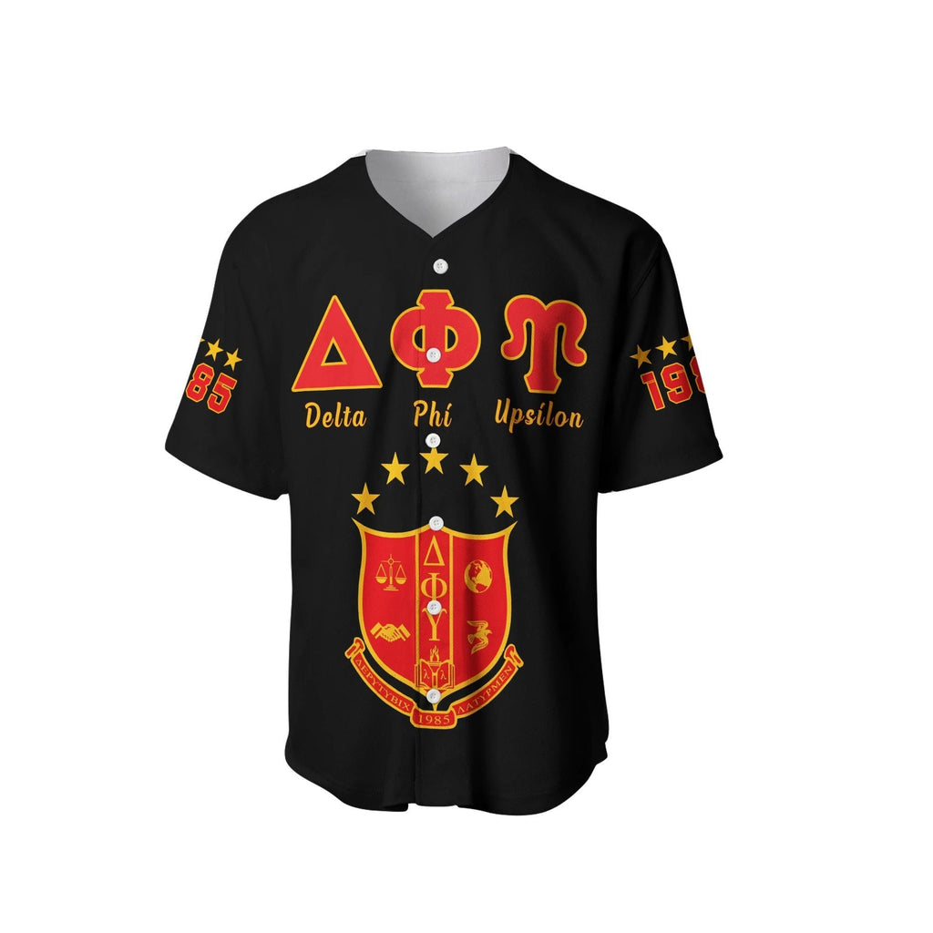 Africa Zone Baseball Jersey - DELTA PHI UPSILON BASEBALL JERSEY LT13