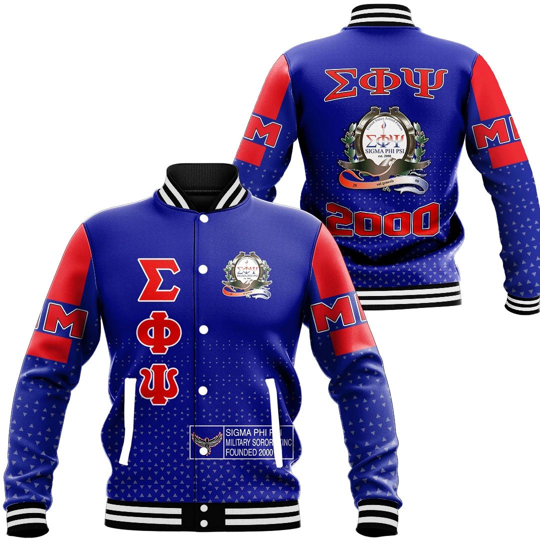 Africa Zone Jacket - MM Sigma Phi Psi Baseball Jackets A31