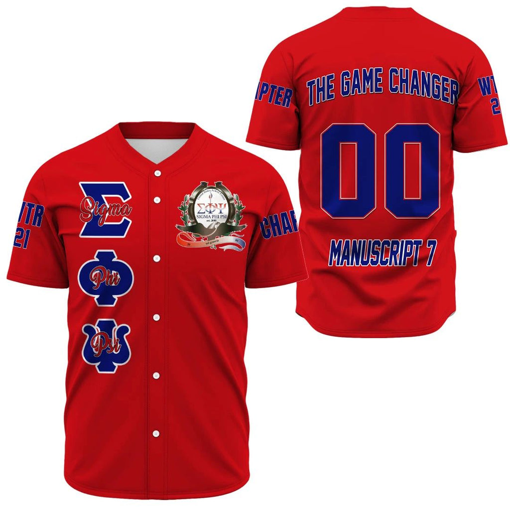 (Custom) Africa Zone Baseball Jersey - Sigma Phi Psi Baseball Jerseys A31