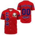(Custom) Africa Zone Baseball Jersey - Sigma Phi Psi Baseball Jerseys A31