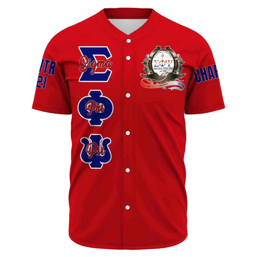 (Custom) Africa Zone Baseball Jersey - Sigma Phi Psi Baseball Jerseys A31