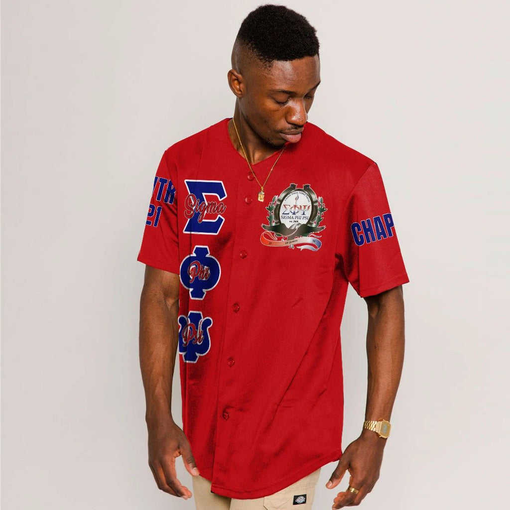 (Custom) Africa Zone Baseball Jersey - Sigma Phi Psi Baseball Jerseys A31