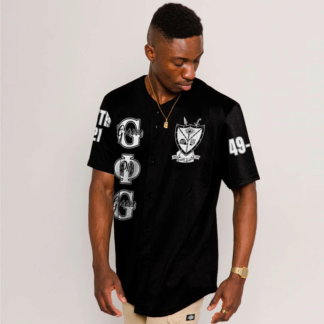 (Custom) Africa Zone Baseball Jersey - Groove Phi Groove Baseball Jerseys A31