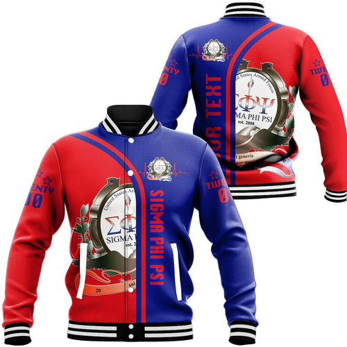 Sigma Phi Psi In My Heart Baseball Jackets | Africazone.store