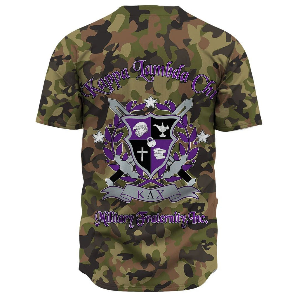 Kappa Lambda Chi Camo Baseball Jerseys | Africazone.store