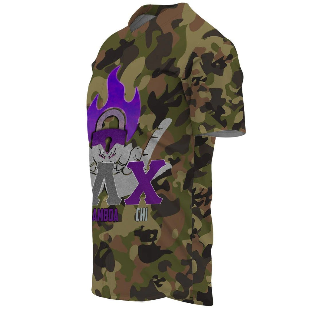 Kappa Lambda Chi Camo Baseball Jerseys | Africazone.store