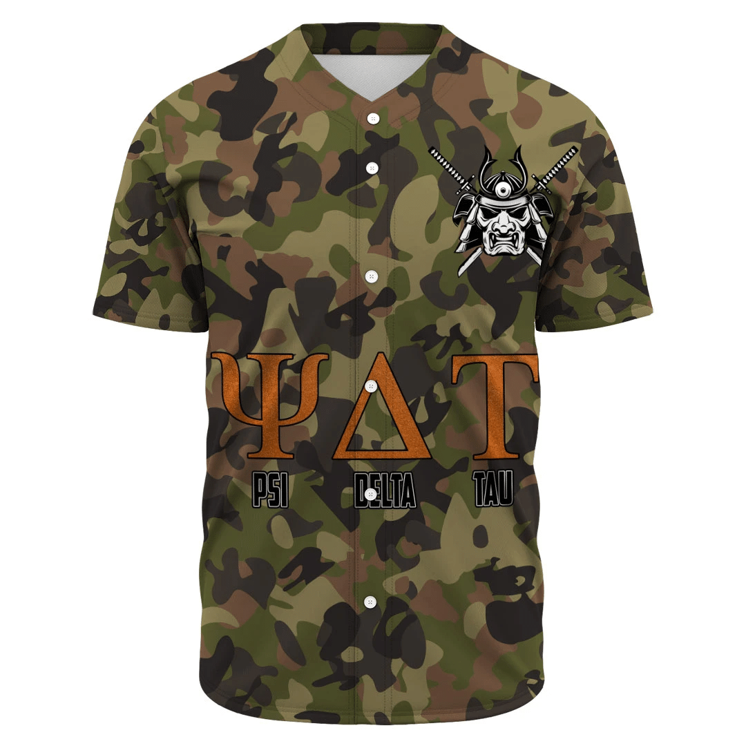 Psi Delta Tau Camo Baseball Jerseys | Africazone.store