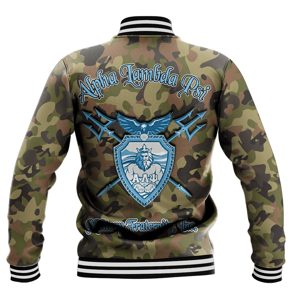 Alpha Lambda Psi Camo Baseball Jackets | Africazone.store