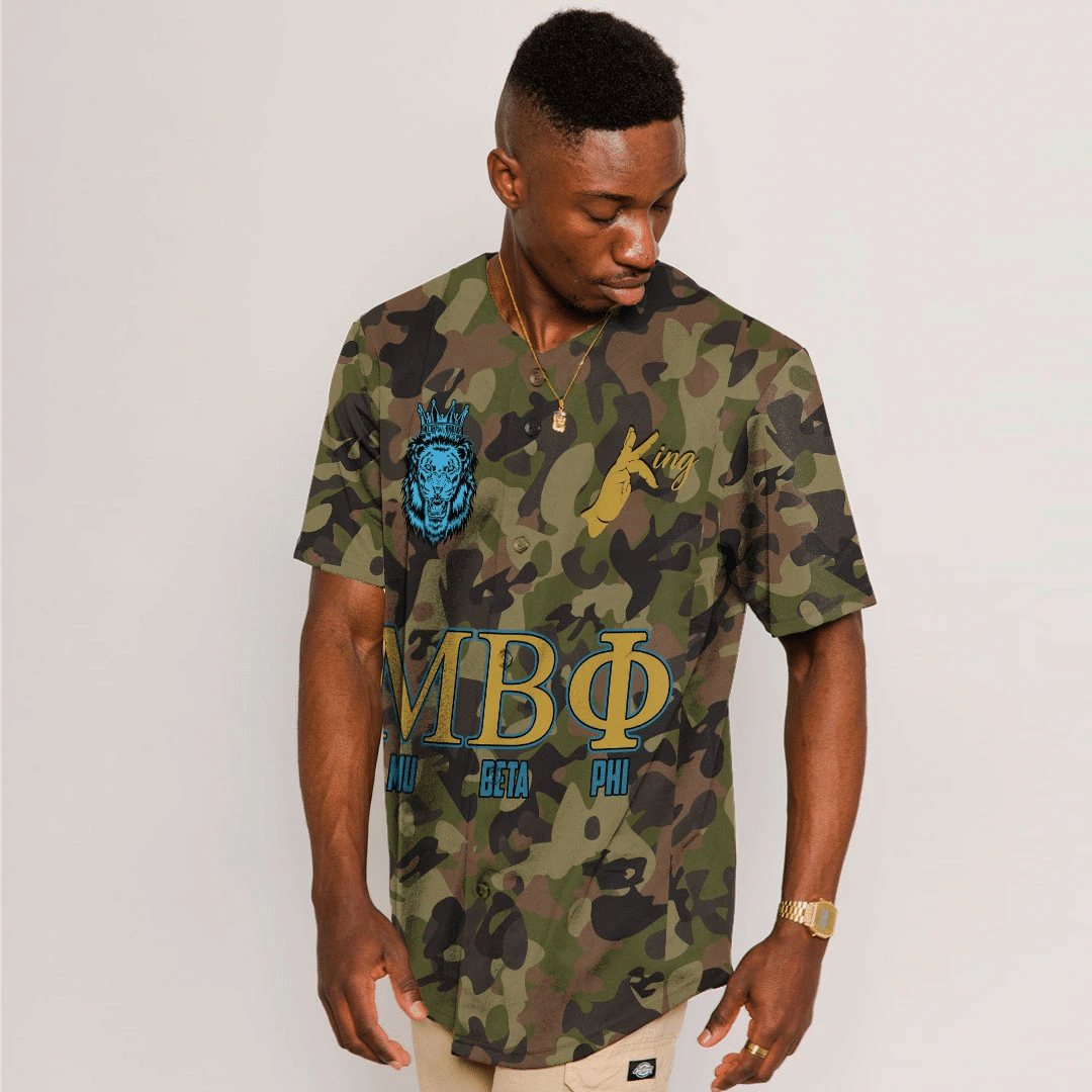 Mu Beta Phi Camo Baseball Jerseys | Africazone.store