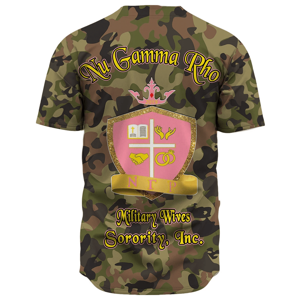 Nu Gamma Rho Camo Baseball Jerseys | Africazone.store