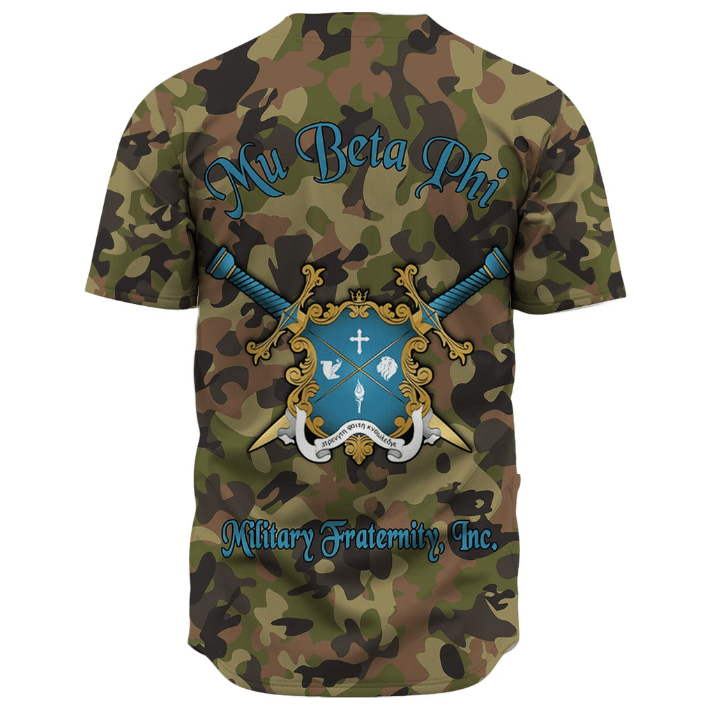 Mu Beta Phi Camo Baseball Jerseys | Africazone.store