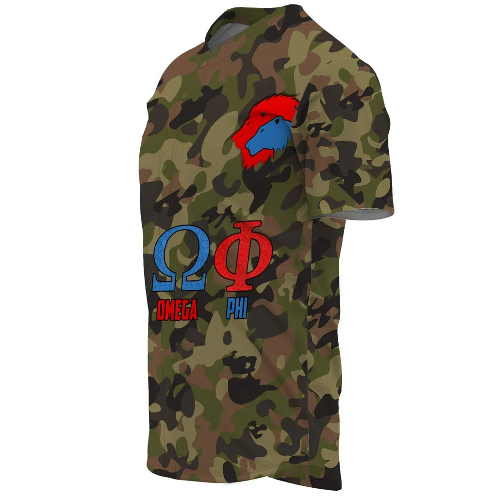 Alpha Omega Phi Camo Baseball Jerseys | Africazone.store