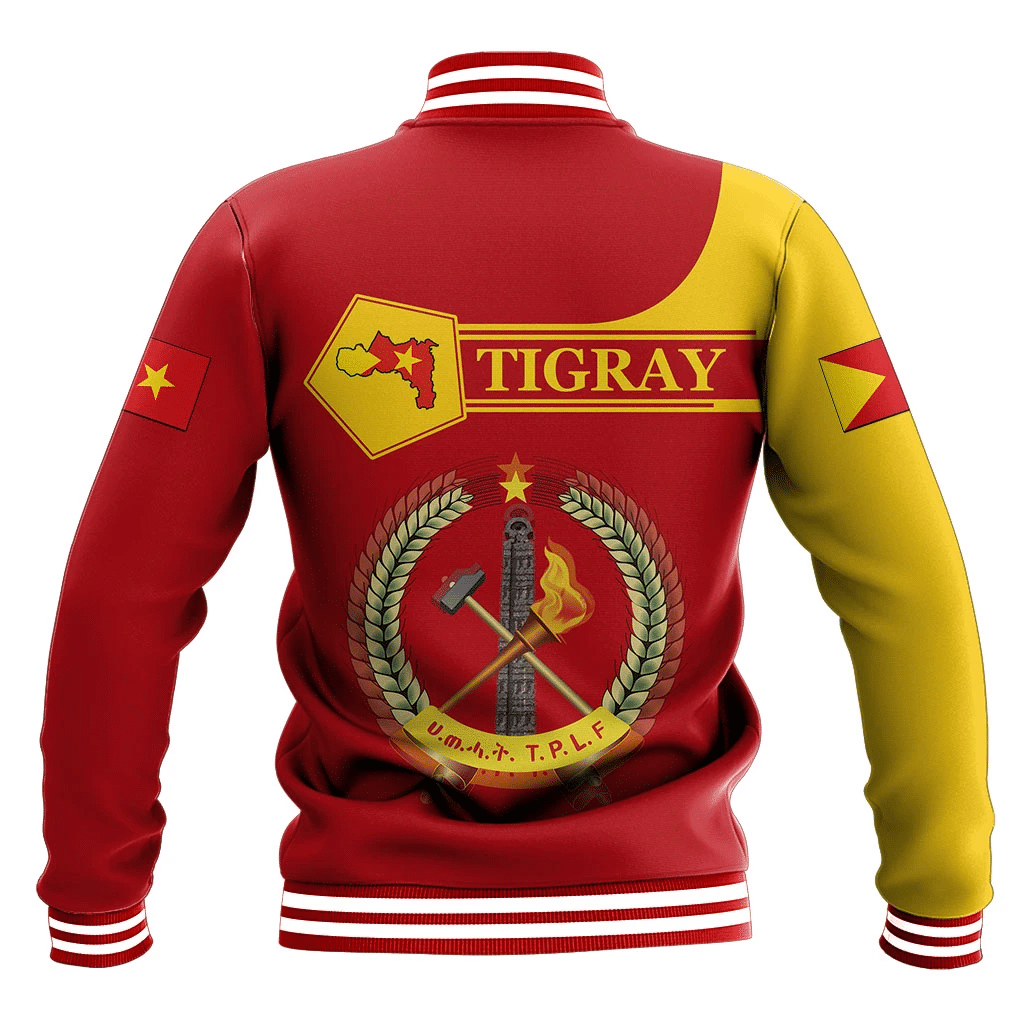 Africa Zone Jacket - Personalized Tigray Simple Style Baseball Jacket A31
