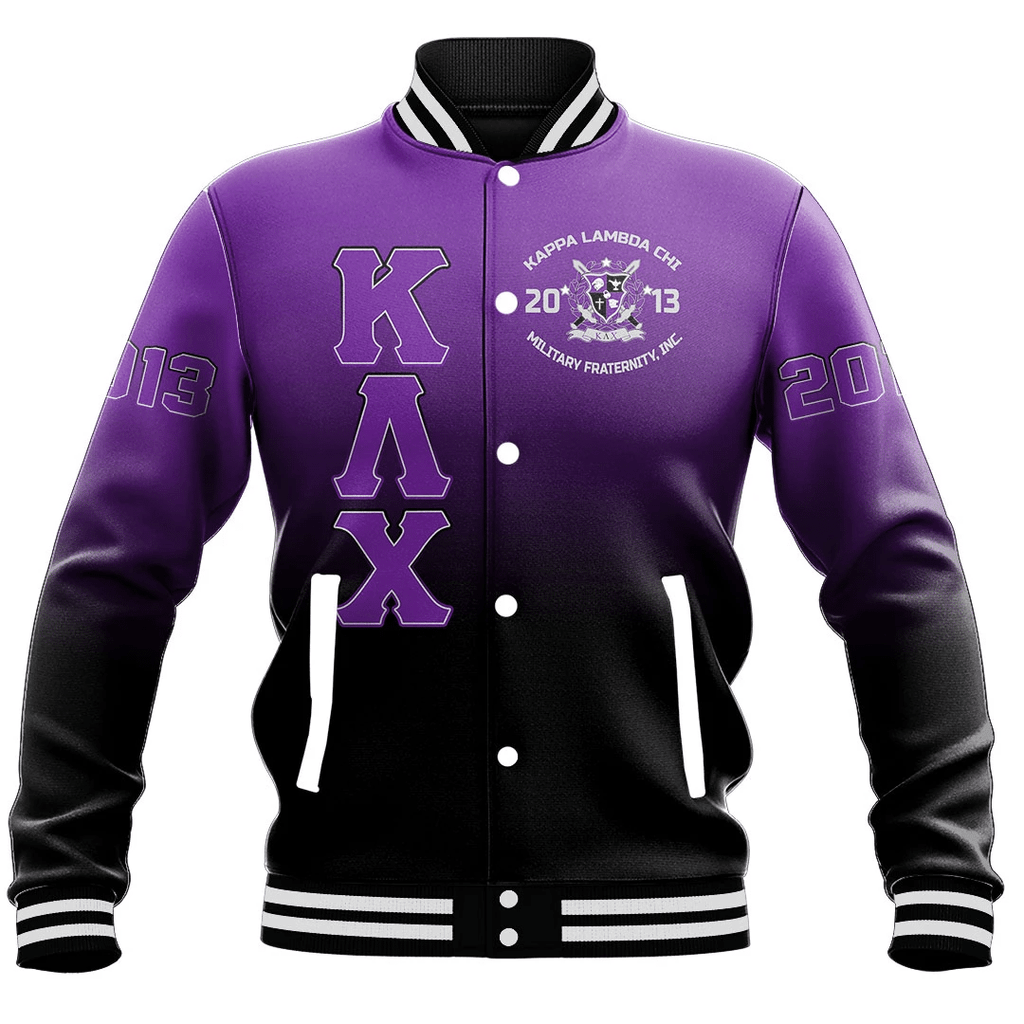 Kappa Lambda Chi Gradient Baseball Jackets | Africazone.store