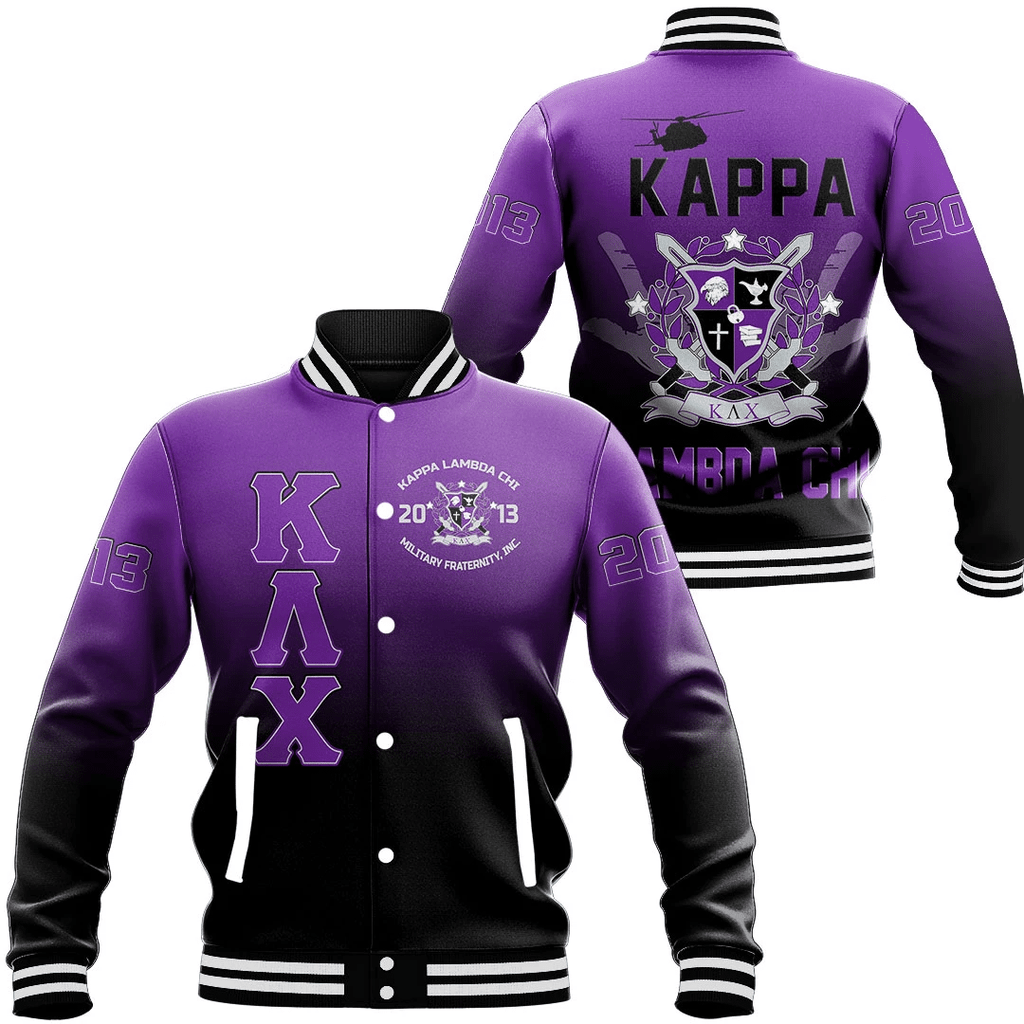 Kappa Lambda Chi Gradient Baseball Jackets | Africazone.store