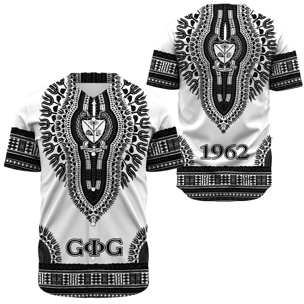 Groove Phi Groove Dashiki (White) Baseball Jerseys | Africazone.store