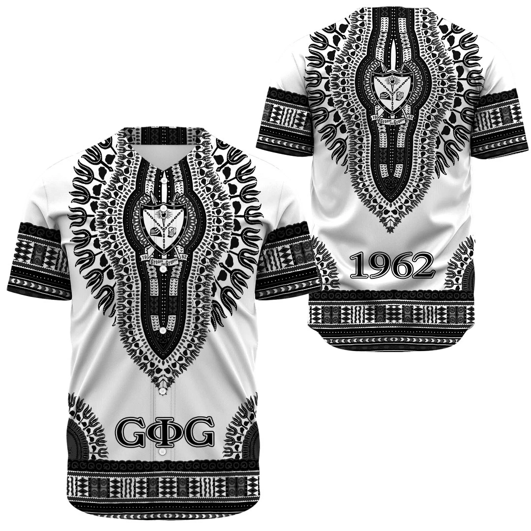 Groove Phi Groove Dashiki (White) Baseball Jerseys | Africazone.store