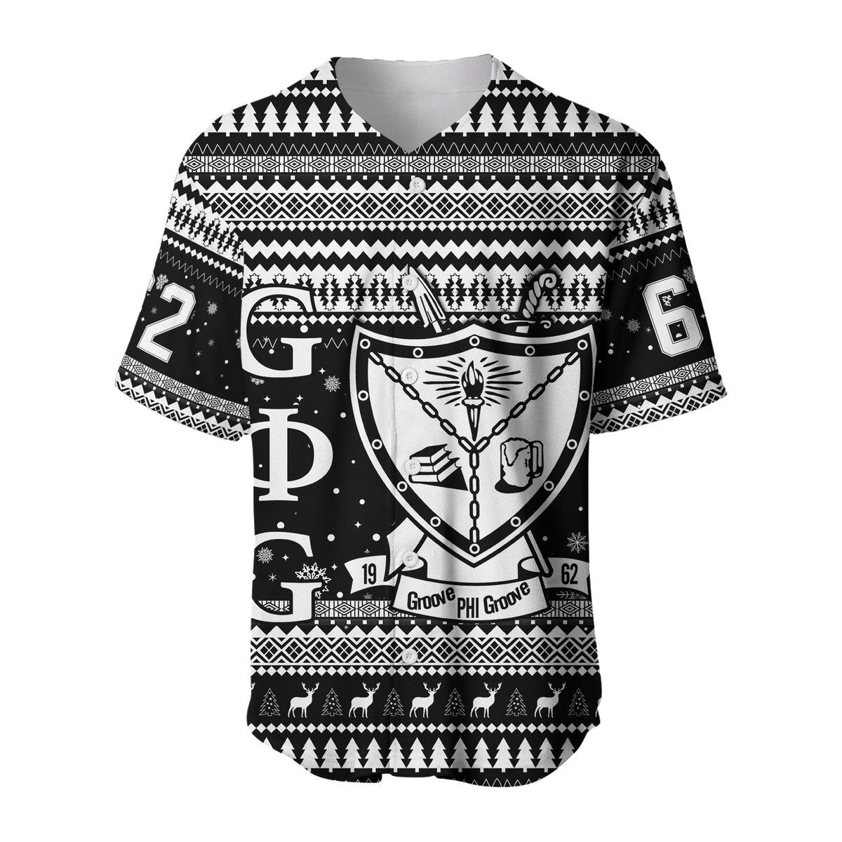 Africa Zone Baseball Jersey - Groove Phi Groove African Pattern Christmas Baseball Jerseys A31