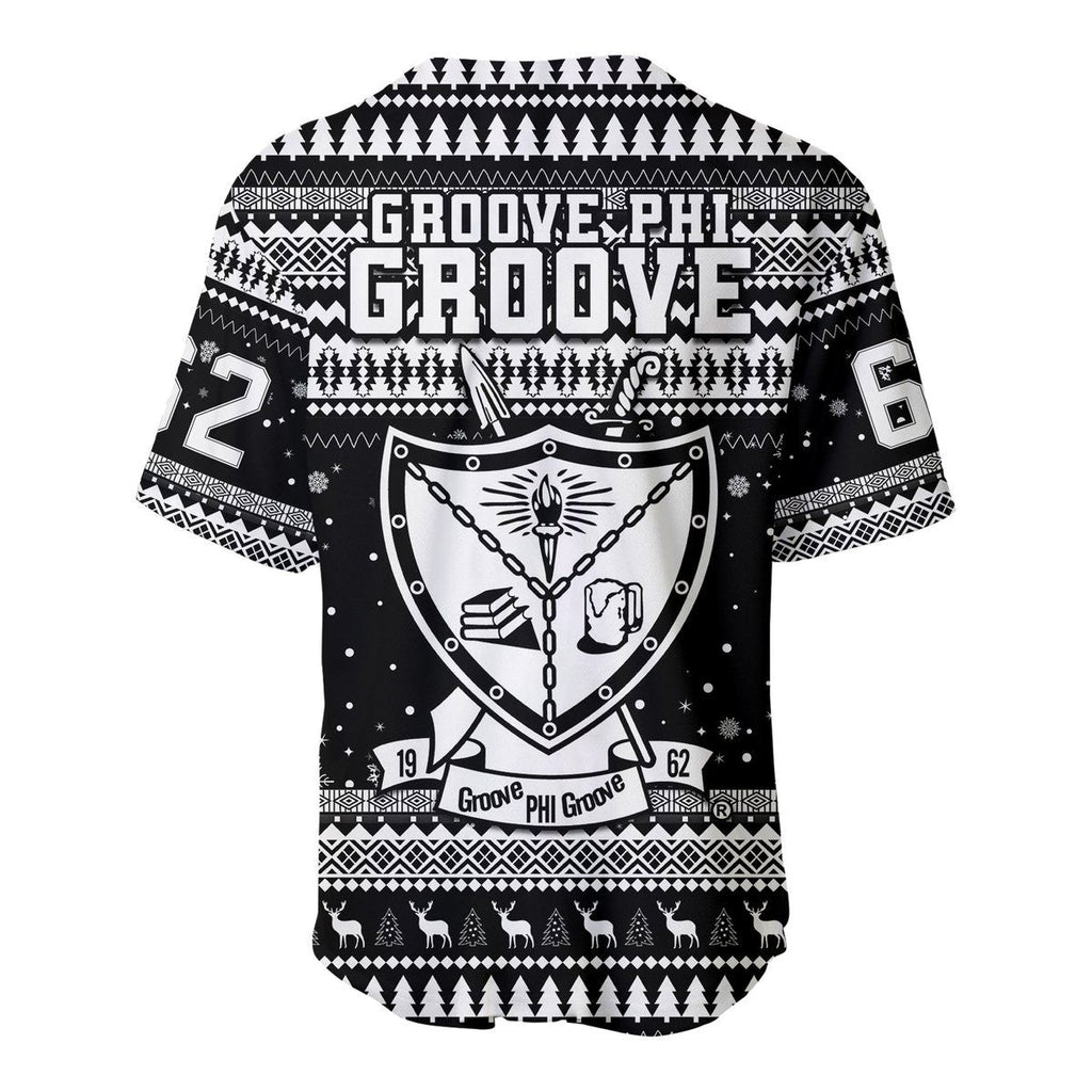 Africa Zone Baseball Jersey - Groove Phi Groove African Pattern Christmas Baseball Jerseys A31