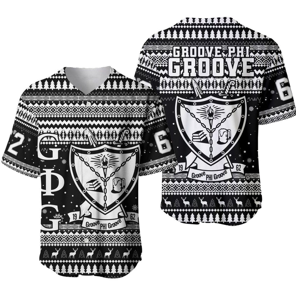 Africa Zone Baseball Jersey - Groove Phi Groove African Pattern Christmas Baseball Jerseys A31