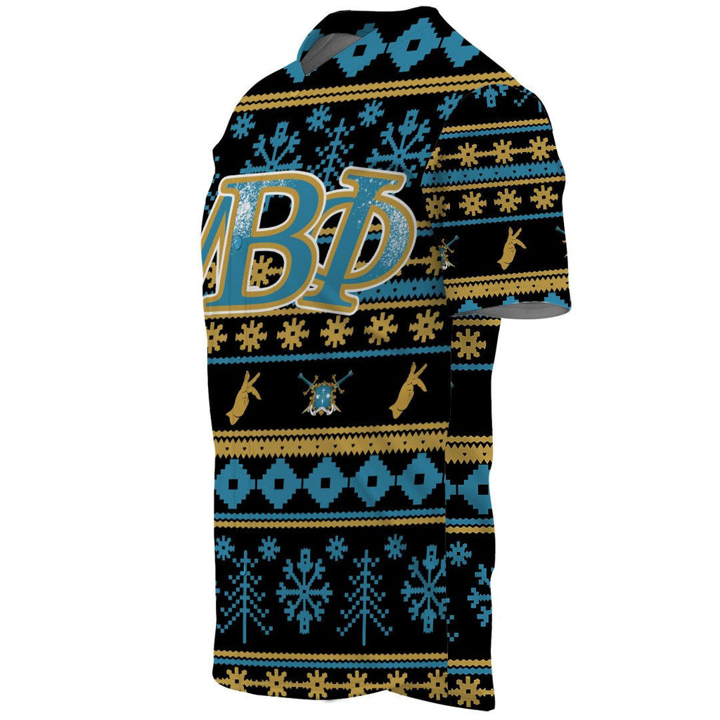 Mu Beta Phi Letter Christmas Baseball Jerseys | Africazone.store