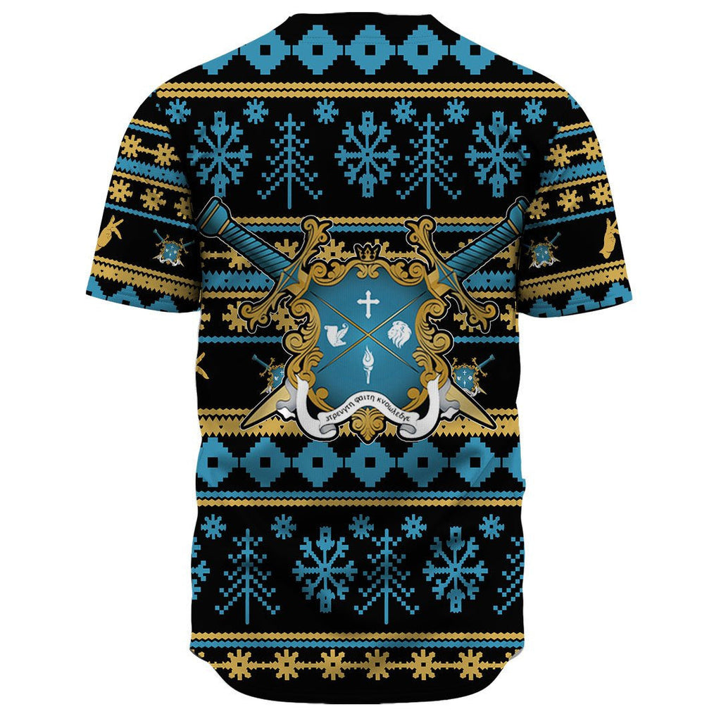 Mu Beta Phi Letter Christmas Baseball Jerseys | Africazone.store