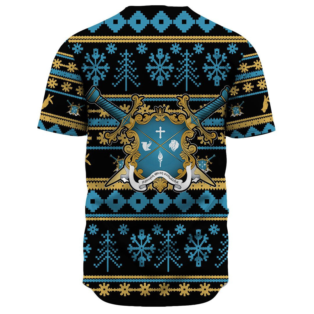 Mu Beta Phi Letter Christmas Baseball Jerseys | Africazone.store