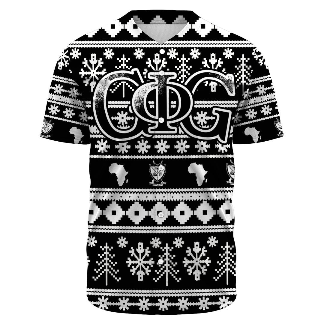 Groove Phi Groove Letter Christmas Baseball Jerseys | Africazone.store
