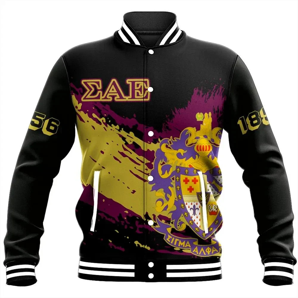 Tip Style Sigma Alpha Epsilon Baseball Jacket A31